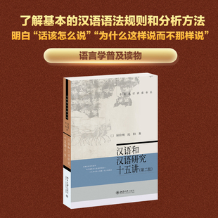 汉语和汉语研究入门 名家通识讲座书系 语言学专业研究 语言认知运用分析 汉语和汉语研究十五讲第二版 北京大学旗舰店正版 陆俭明
