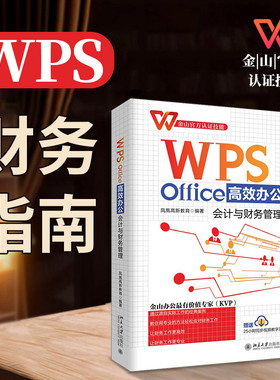 WPS Office高效办公 会计与财务管理 轻松应对财务工作 财会数据管理思路经验 高效财务工作具体操作方法技巧 北京大学旗舰店正版