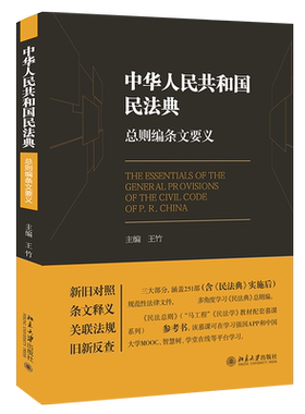 《中华人民共和国民法典》总则编条文要义 北京大学旗舰店正版