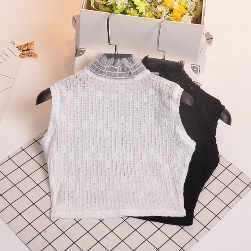 女秋冬厚保暖内搭新款闪银花边弹力半高领蕾丝短款半截身打底背心,女装/女士精品,背心吊带,淘宝优惠券,粉丝福利购,淘宝优惠卷