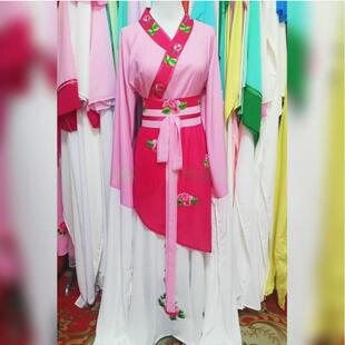 新款越剧花旦戏服小旦马甲坎肩黄梅戏丫头丫环丫鬟戏曲服装707