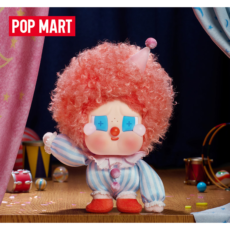 POPMART泡泡玛特WHY SO SERIOUS系列CRYBABY搪胶毛绒吊卡
