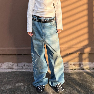 ARROW UP25AW 蓝色水洗做旧蜘蛛牛仔裤 SPIDER BLUE JEANS