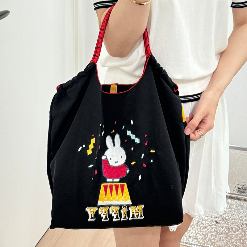 购物袋帆布包挎单肩派对环保斜日系通勤刺绣包ballchain