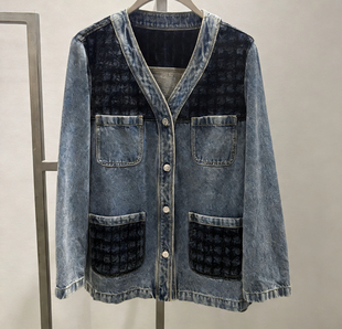 S系列｜专柜正品·25 春 雾霾蓝拼接牛仔外套 S25116101