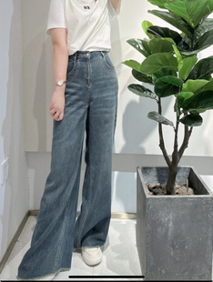 【S系列】专柜正品 24夏季新品  天丝直筒阔腿裤牛仔裤S24213219K