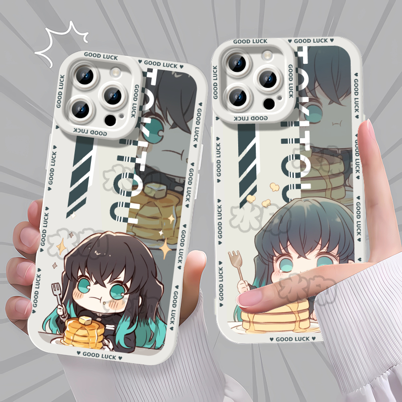 动漫鬼灭之刃无限城时透无一郎手机壳适用苹果16红米K80NOTE15PRO小米1517防摔OPPOY31SA72华为P601315