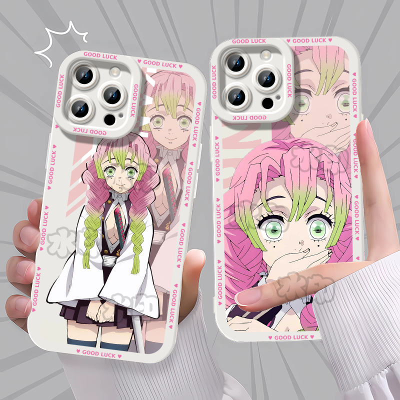 鬼灭之刃无限城甘露寺蜜璃动漫手机壳适用苹果16IQOOZ10TURBO15OPPOY52S新款VIVOY53S华为MATE50A58IQOONEO10