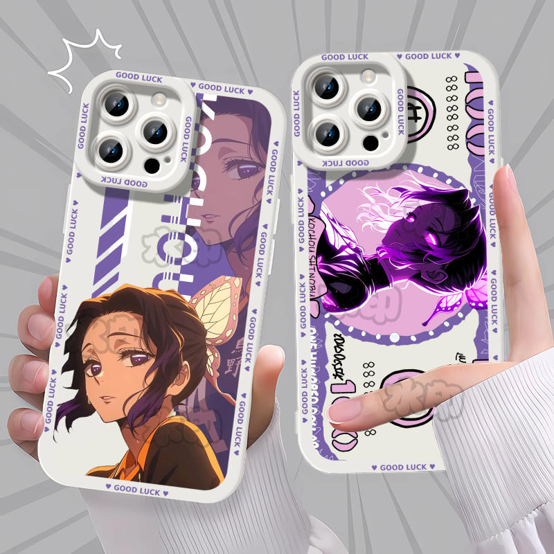 鬼灭之刃无限城蝴蝶忍手机壳适用苹果1716PROMAX17AIR1加ACE5小米17PROIQOOZ9IQOONEO9真我IQOONEO10防摔OPPO