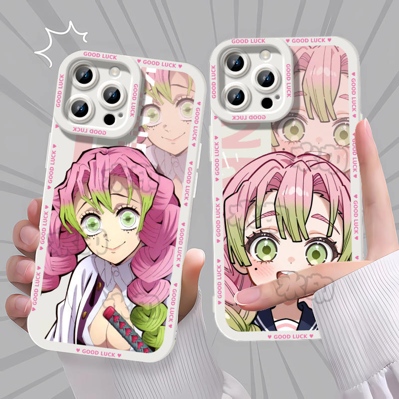 鬼灭之刃无限城甘露寺蜜璃恋柱手机壳适用苹果17小米17PRO红米TURBO4IQOO13OPPOA72华为P70荣耀IQOONEO10MATE