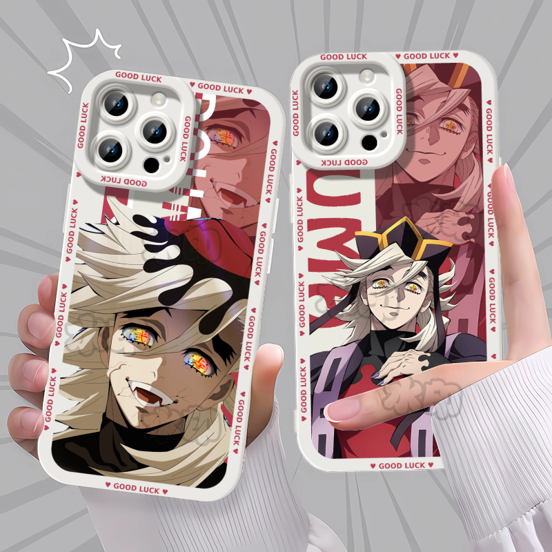 鬼灭之刃无限城童磨动漫手机壳适用苹果16卡通17PRO小米17PROMAXIQOONEO1011PROMAX华为P80荣耀10017PROMAXY3