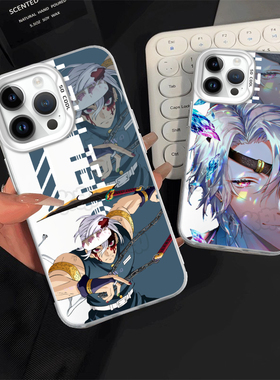 鬼灭之刃无限城音柱宇髄天元彩银手机壳适用苹果1617PROPROMAX11华为NOVA121加ACE5荣耀100红米K90PROMAX新款