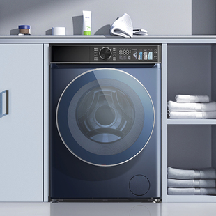 创维10KG单洗滚筒洗衣机DD直驱变频电机一级能效F1077KDT云锦蓝