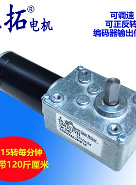 GW31ZYH带霍尔信号输出 蜗轮蜗杆减速电机 内置编码器微型马达