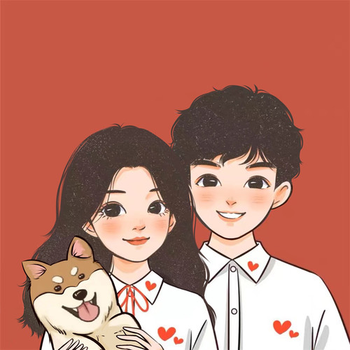 手绘头像定制卡通形象设计Q版人物照片转漫画人像动漫情侣画头像