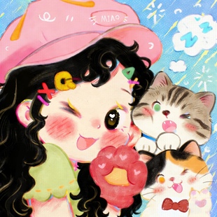 卡通头像定制情侣人物宠物动漫形象手绘代画猫咪狗狗Q版画像约稿