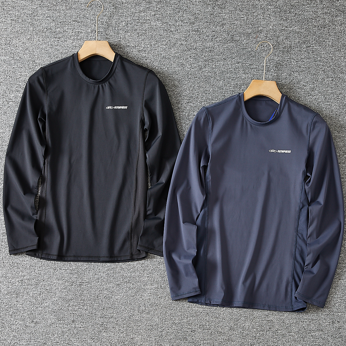 防晒圆领长袖运动T恤上衣