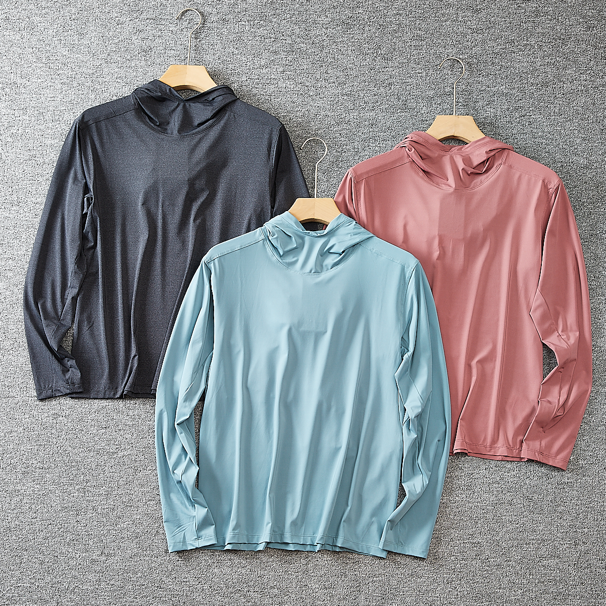 鼎力主推！毒家90件！户外飞禽秋季薄款透气速干弹力卫衣连帽衫男