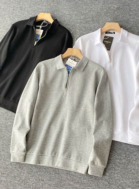 【设计师款！满分推荐！ODM订单】春秋季男时尚休闲长袖翻领卫衣