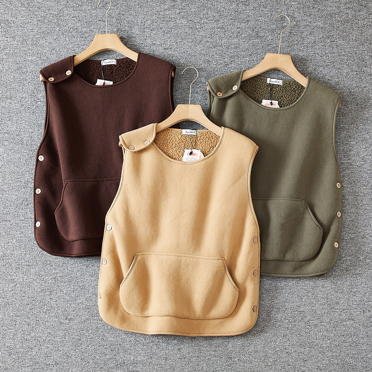 日单380g超细摇粒绒羊羔绒保暖秋冬男女圆领休闲背心套头马甲外套,男装,常规马甲,淘宝优惠券,粉丝福利购,淘宝优惠卷