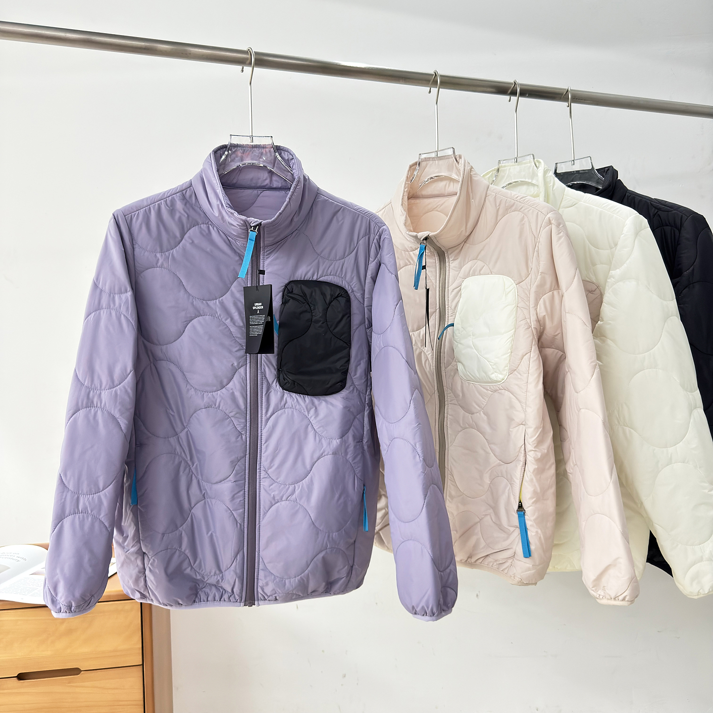 大厂订单！户外P棉秋冬防泼水情侣气绒棉服滑雪保暖内胆冲锋棉服