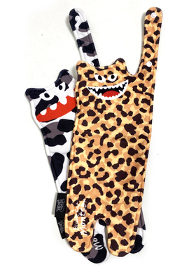 黑猫怪豹纹卡通手帕可爱猫咪动物造型手巾个性创意方巾挂式擦手巾