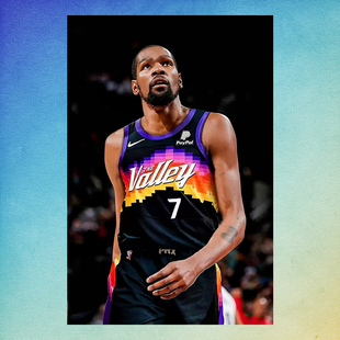 杜兰特海报墙贴 房间卧室客厅直播间装饰贴画 怀旧ins风篮球周边