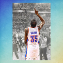 凯文杜兰特海报墙贴篮球周边男生房间卧室客厅宿舍装 饰自粘贴画