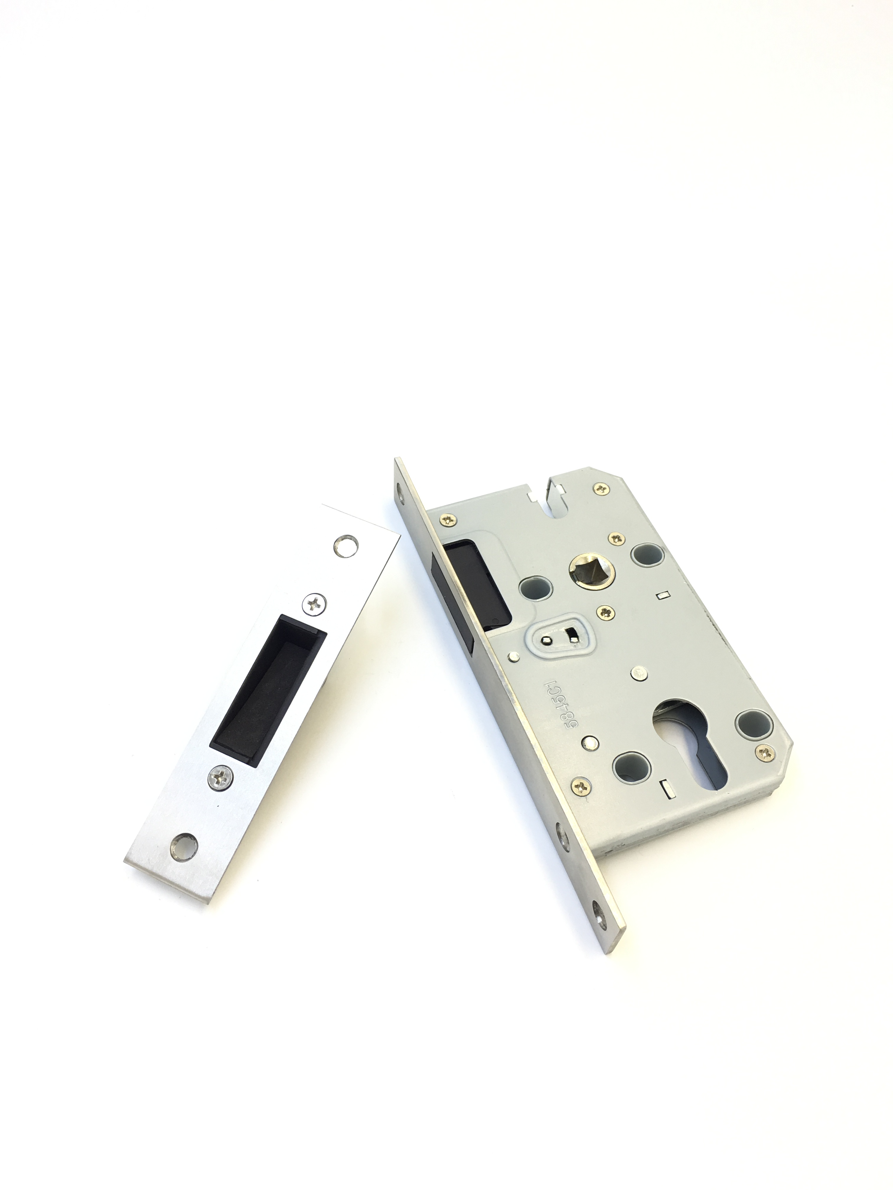 锁体磁吸静音门锁配件5845欧标锁体强磁自吸磁铁锁体室内卧室专用