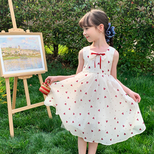 尤画原创设计师2025夏季新款女童连衣裙68242