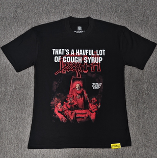 COUGH 潮牌外贸短袖 美式 SYRUP LOT AWFUL THAT