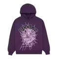 Sp5Der Web Hoodie Purple