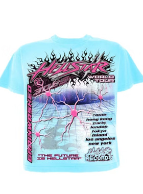 Hellstar Studios Neuron Tour Capsule 10 Shirt美式高街短袖T恤