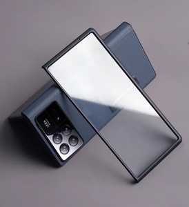 适用于小米fold3折叠屏手机壳高清防窥钢化膜高清mix fold2前屏前框玻璃防摔前盖壳膜一体边框