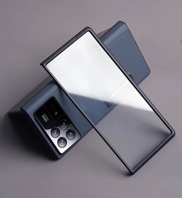 适用于小米fold3折叠屏手机壳高清防窥钢化膜高清mix fold2前屏前框玻璃防摔前盖壳膜一体边框