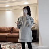 连帽宽松打底衫 诺初 衣服休闲上衣春秋长袖 新款 孕妇卫衣外套春装