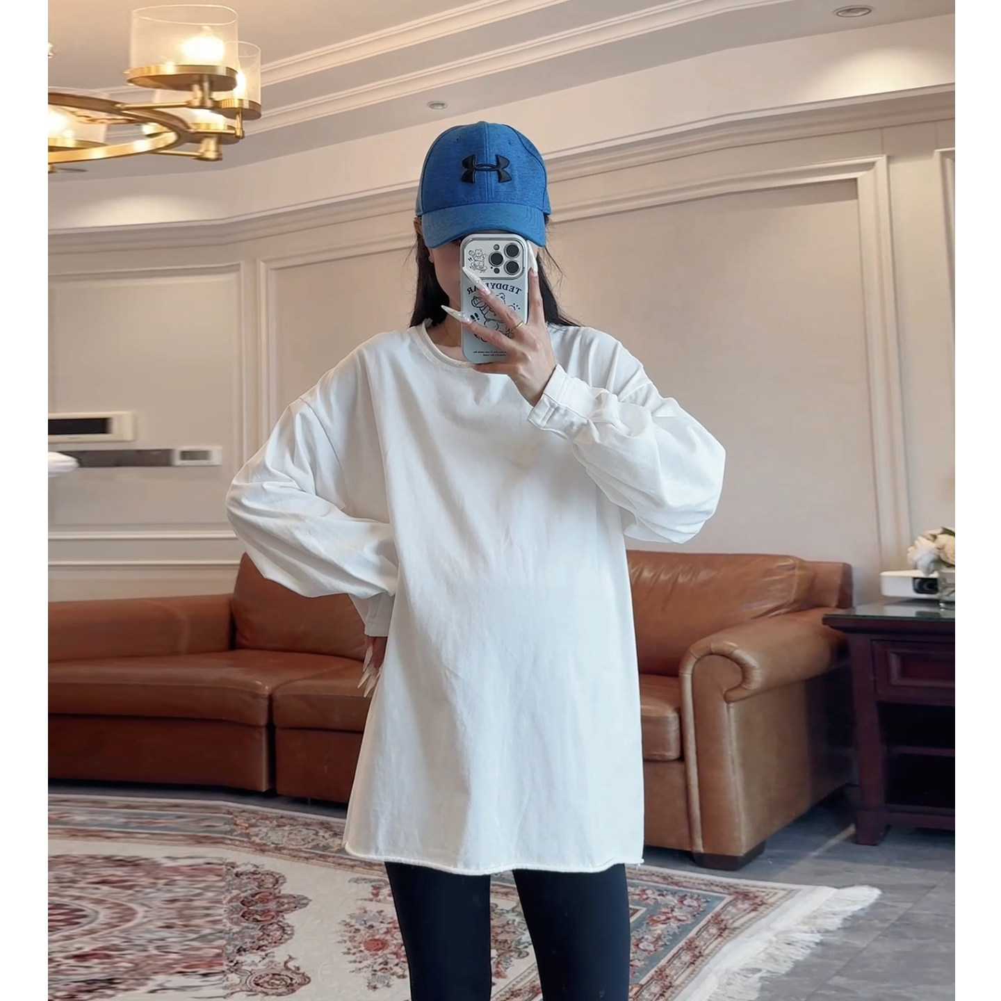 诺初春秋孕妇T恤遮肚显瘦