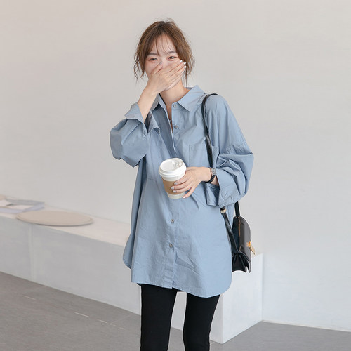 孕妇装衬衫春秋款上衣开衫
