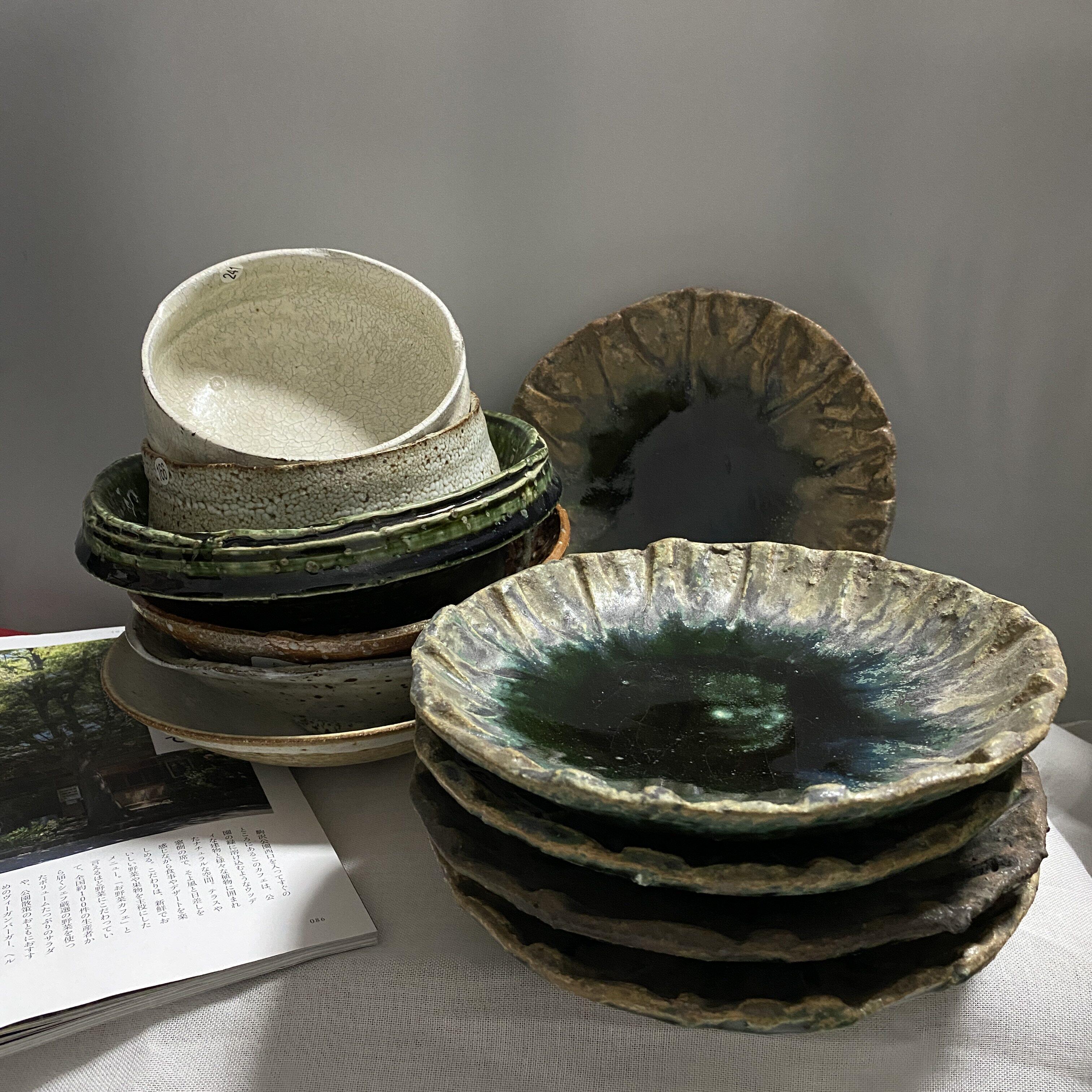 日本作家器 山本一仁 日式侘寂风手作陶瓷碗碟片口钵复古系列