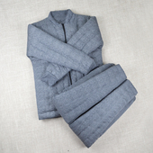 保暖加厚内胆修身 手工纯棉花棉衣套装 男女大人中老年棉袄棉裤 外套