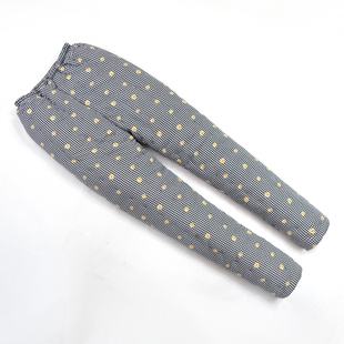 子 男女中老年成人宽带松紧高腰加厚居家保暖裤 冬季 手工纯棉花棉裤