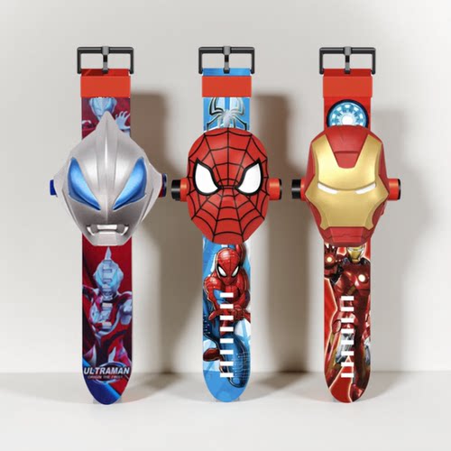 儿童投影手表发光电子表