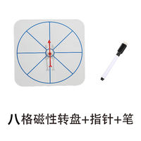 Magnetic turntable pointer whiteboard English teaching AIDS for teachers' classroom interaction early education toys, erasable children's magnetic stickers thumbnail 4