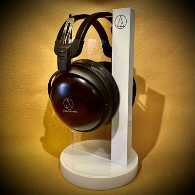 铁三角黑檀木发烧女声头戴耳机