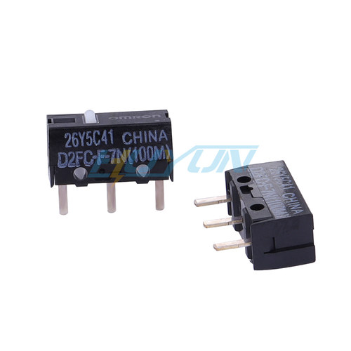 欧姆龙新款D2FC-F-7N100M鼠标微动开关g102g304g502按键一亿点击