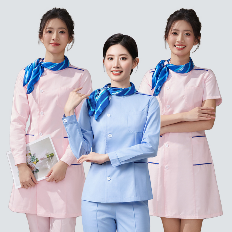 医美整形牙科口腔医院药店护士服女短袖套装月子中心美容院工作服