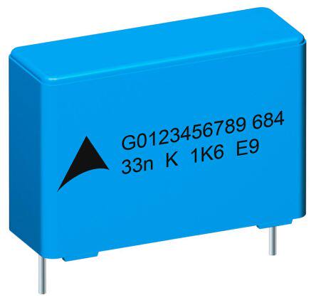 EPCOS B32686 系列 150nF 聚丙烯电容器 (PP) B32686A0154K000, &plusmn;10%, 1 kV 直流、400 V 交流
