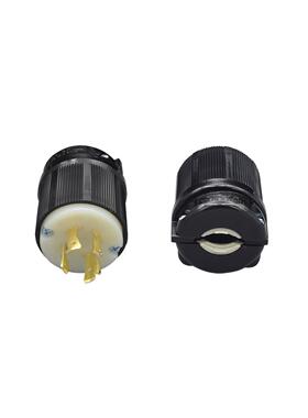 NEMA L16-20P美标发电机防松工业插头20A480V美式三相四线WJ-8422