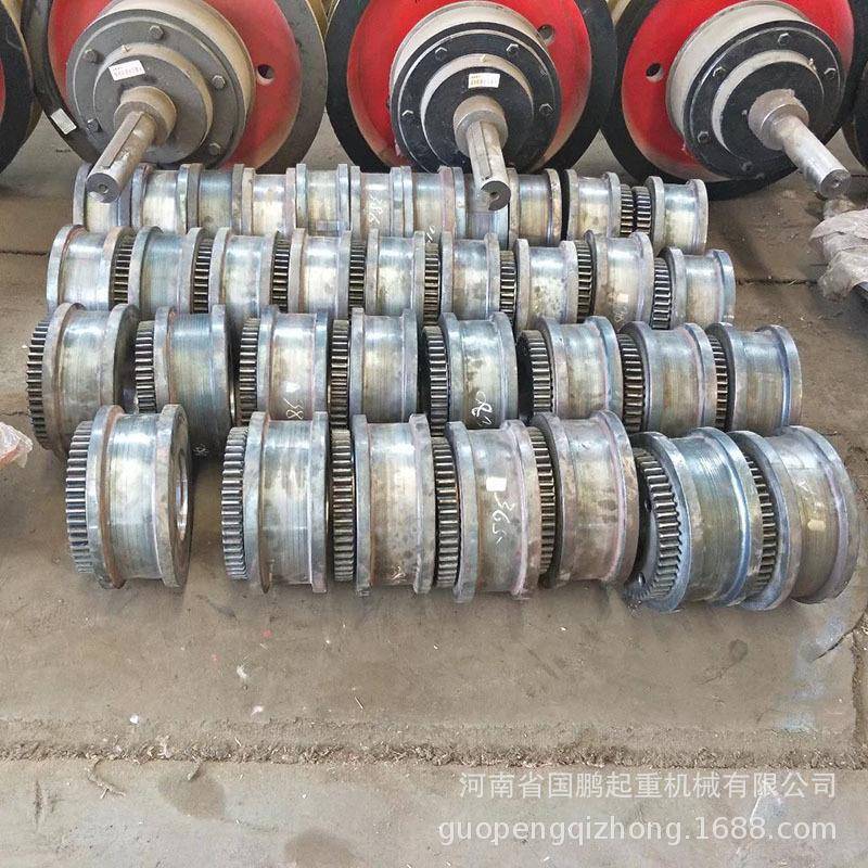 现货供应电动单梁大车行走轮端梁地梁起重机主动从动轮400LD轮