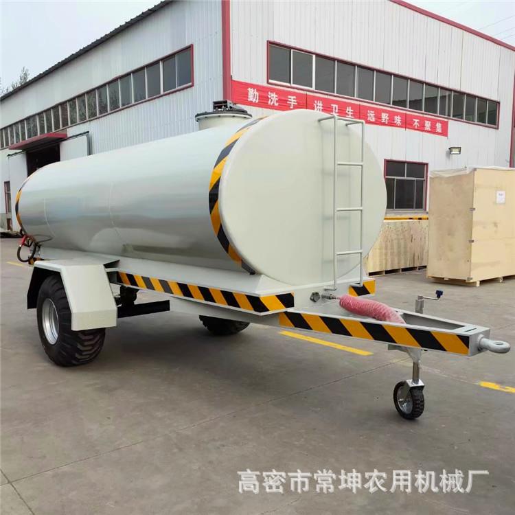 重型平板拖车设备底盘6吨水罐拖车道路绿化全挂拖车油罐平板拖车